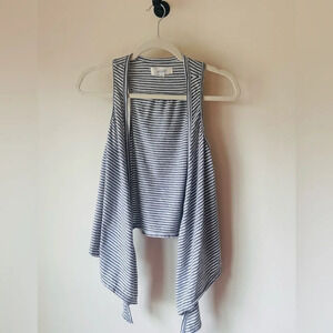 Aerie Open Front Jersey Tee Drape Vest - Vintage Y2K - Size XS